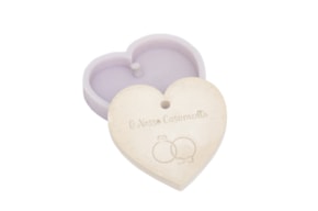 SILICONE MOULD O NOSSO CASAMENTO 7X7X 0.8CM MLD252